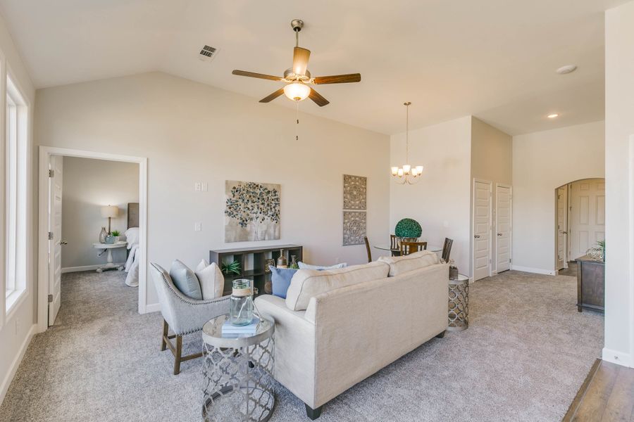 Representative furnished interior of a home built from the Hampshire by Parkside Builders in Givens Park, Chattanooga (Image 8).