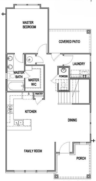 2D floor plan layout of this home in Mayfair, New Braunfels, TX (Image 2). 2D floor plan layout of this home in Mayfair, New Braunfels, TX (Image 2).