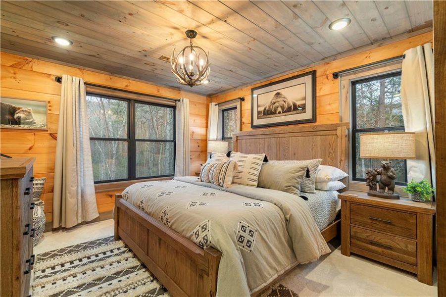 Furnished interior view inside a new home in , Cherry Log (Image 18).