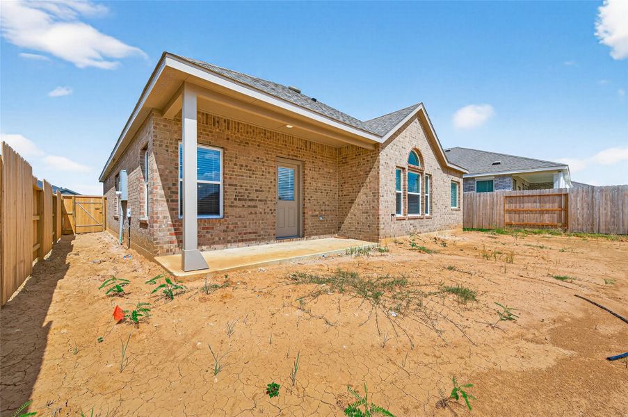 Exterior details and patio area of a home in Cypress Green, Hockley (Image 24).