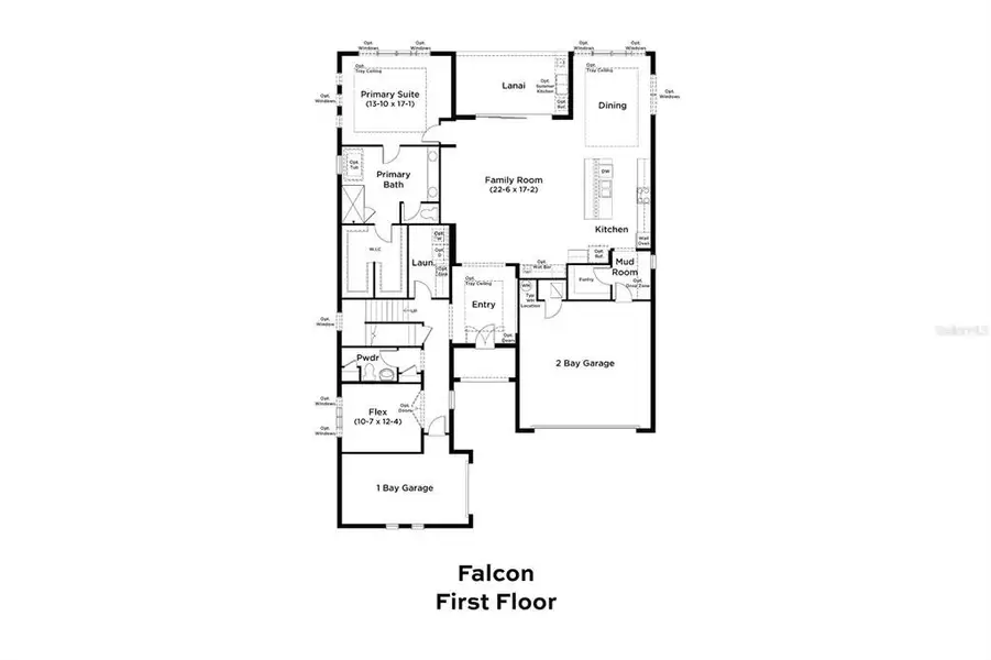 2D floor plan layout of this home in Biscayne Landing at Seaire, Parrish, FL (Image 4). 2D floor plan layout of this home in Biscayne Landing at Seaire, Parrish, FL (Image 4).