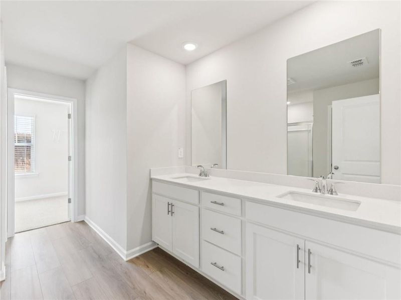 Furnished interior view inside a new home in Preserve at Mountain Creek, Pendergrass (Image 9).