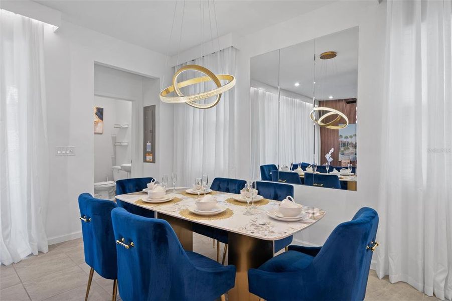 Furnished interior view inside a new home in , Kissimmee (Image 34). Furnished interior view inside a new home in , Kissimmee (Image 34).