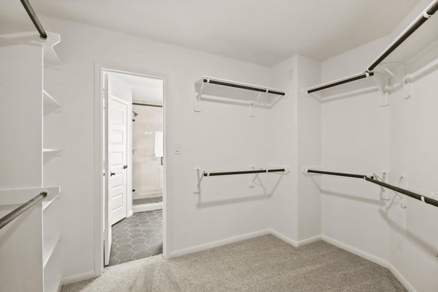 Owner's suite walk-in closet