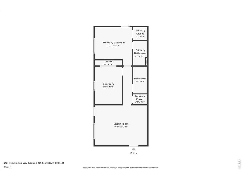 2D floor plan layout of this home in , Georgetown, CO (Image 3).