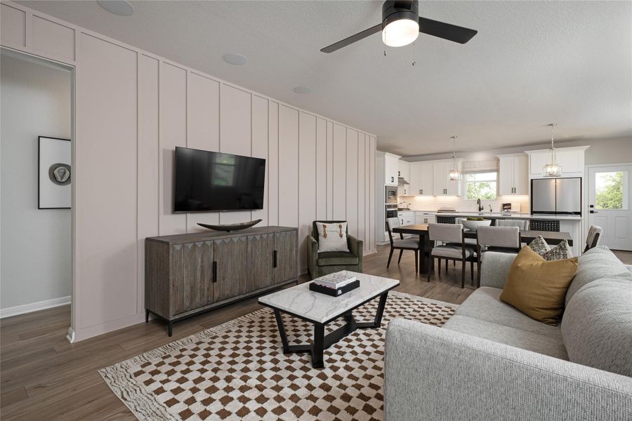 Furnished interior view inside a new home in Covered Bridge, Hutto (Image 5).