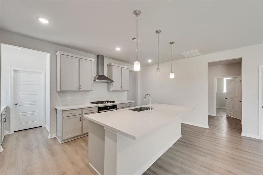 Furnished interior view inside a new home in Villages of Hurricane Creek, Anna (Image 8). Furnished interior view inside a new home in Villages of Hurricane Creek, Anna (Image 8).