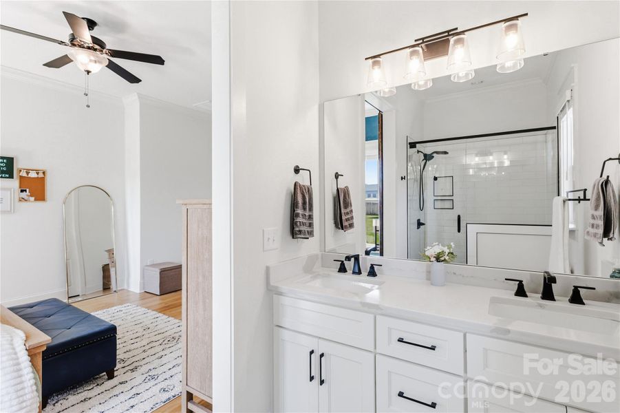 Furnished interior view inside a new home in , Belmont (Image 17).