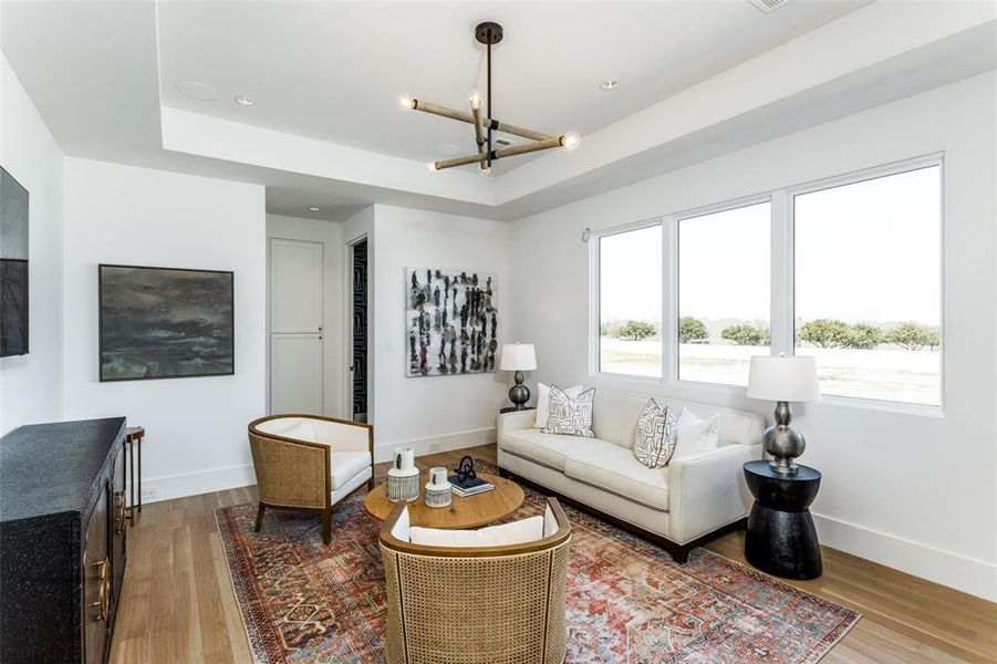 Furnished interior view inside a new home in Avadene at Las Colinas, Irving (Image 18).