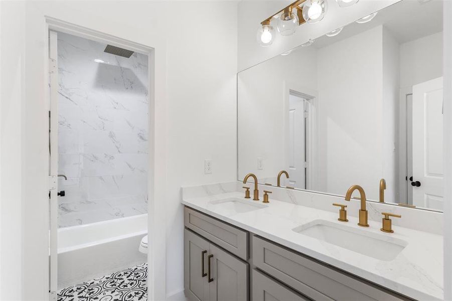 Furnished interior view inside a new home in , Houston (Image 36).