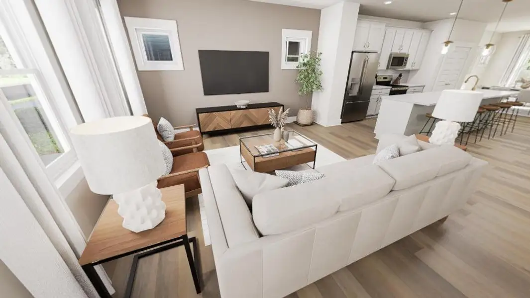 Furnished interior view inside a new home in Allen Park, Raleigh (Image 9).