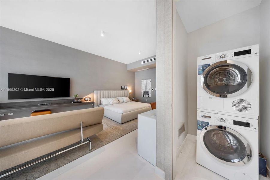 Furnished interior view inside a new home in Aston Martin Residences, Miami (Image 9).