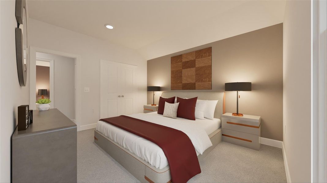 Furnished interior view inside a new home in Oakberry Trails, Waller (Image 16).