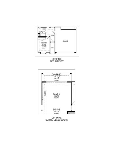 2D floor plan layout for the Adams F - 50' Lot by First Texas Homes in Tabor Ranch, Ponder, TX (Image 4).