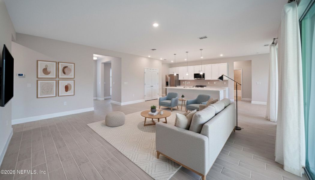 Furnished interior view inside a new home in , Palm Coast (Image 8).