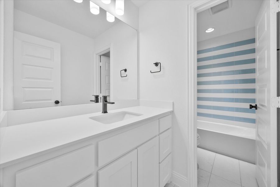 Furnished interior view inside a new home in Brookshire at Legacy Hills, Celina (Image 38).