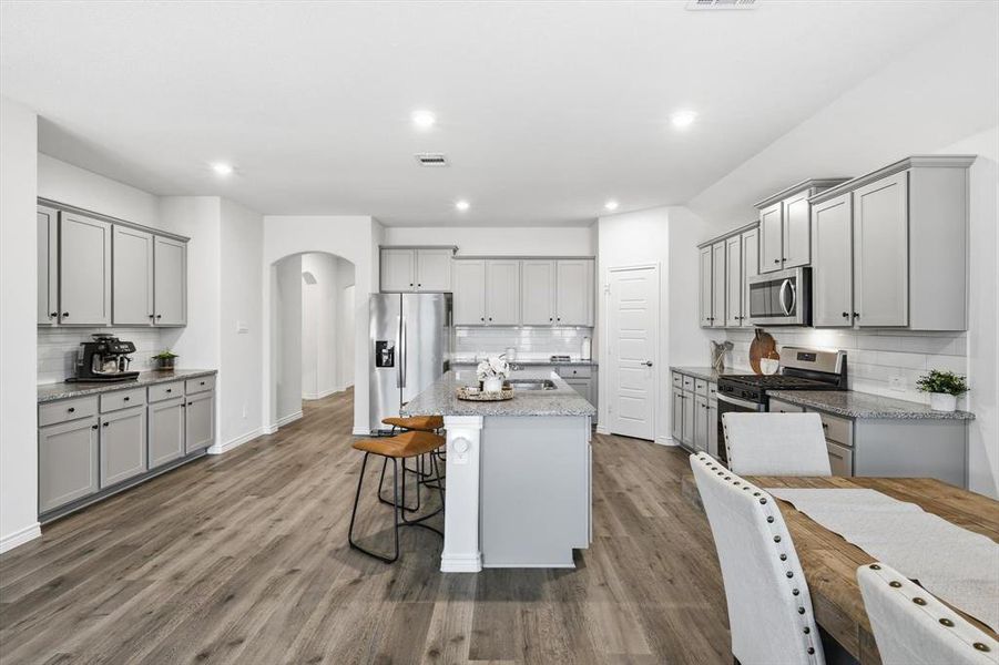 Furnished interior view inside a new home in , Aubrey (Image 10).