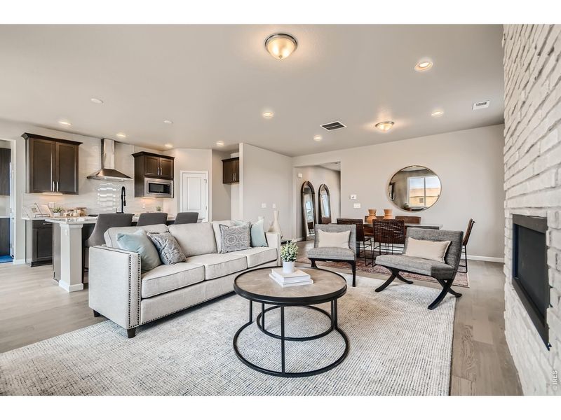 Furnished interior view inside a new home in Country Club Reserve, Fort Collins (Image 17).