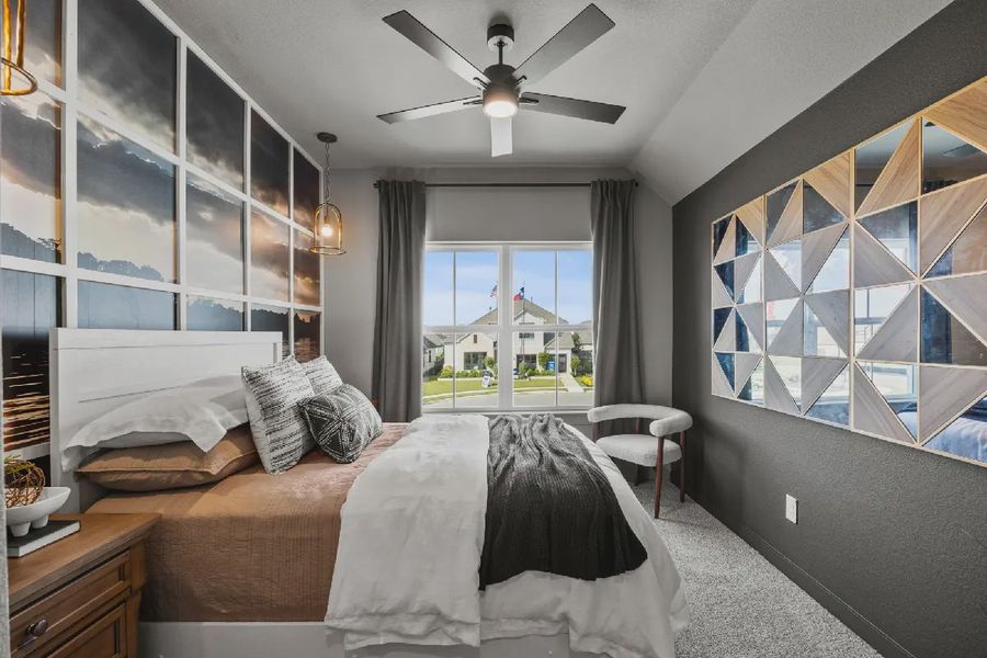 Representative furnished interior of a home built from the Dublin by Chesmar Homes in Legacy at Lake Dunlap, New Braunfels (Image 27).