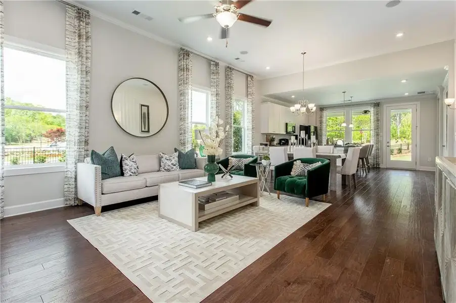 Furnished interior view inside a new home in , Hoschton (Image 21).