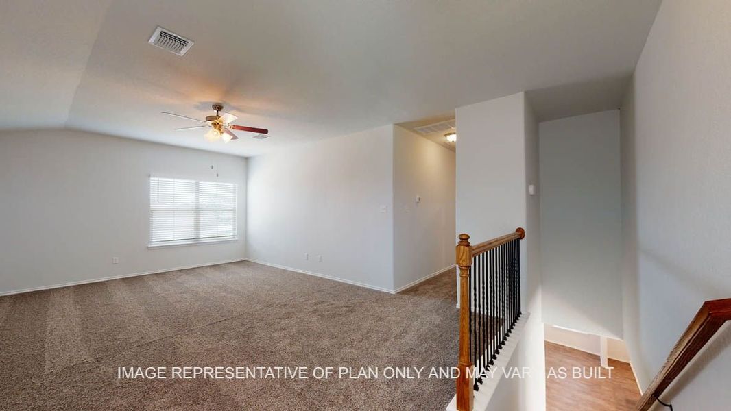Representative unfurnished interior of a home built from the Aspen by D.R. Horton in Village at Nolan Heights, Harker Heights (Image 18).