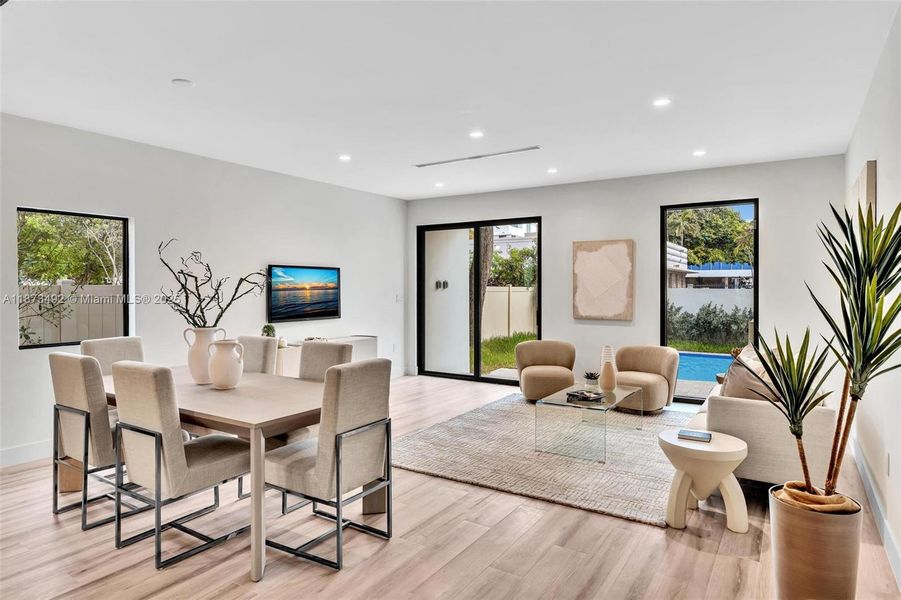 Furnished interior view inside a new home in , Miami (Image 12). Furnished interior view inside a new home in , Miami (Image 12).