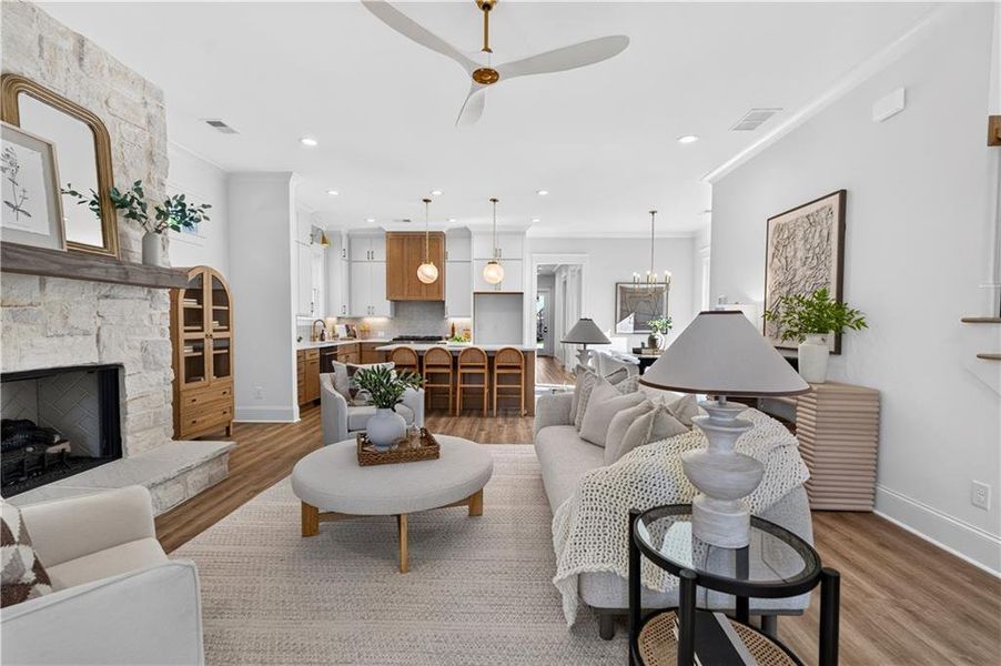 Furnished interior view inside a new home in , Marietta (Image 10).