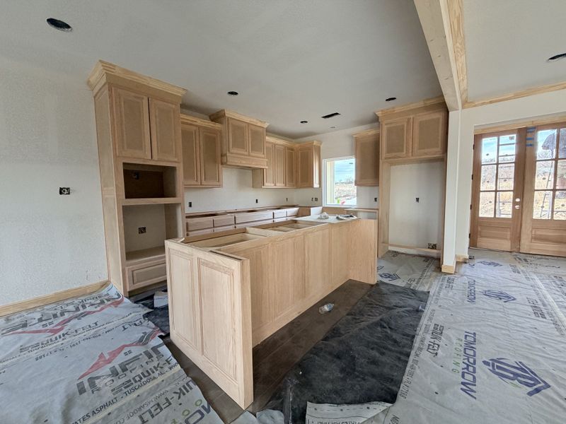 In-progress construction of a new home in Saddle Crest Estates, Weatherford, TX (Image 10).