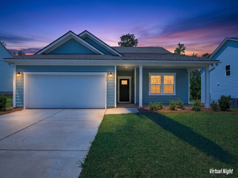 Front exterior of a new home in Carriage Estates, Lexington, SC, highlighting curb appeal (Image 2). Front exterior of a new home in Carriage Estates, Lexington, SC, highlighting curb appeal (Image 2).
