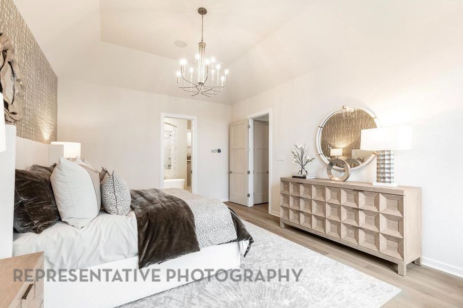 Furnished interior view inside a new home in Jordan Ranch: 65ft. lots, Fulshear (Image 30).