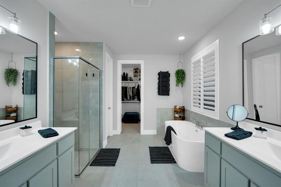 Furnished interior view inside a new home in Sweetgrass, Haslet (Image 19).