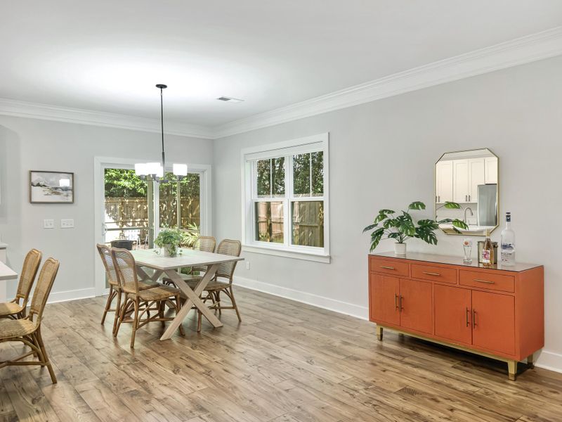 Furnished interior view inside a new home in , James Island (Image 39).
