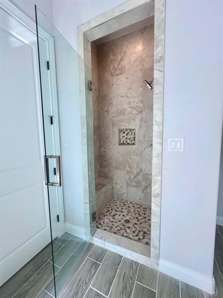 Separate custom shower in main bathroom suite