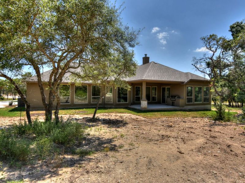 Representative exterior details of a home built from the San Simeon I by Giddens Homes in Clearwater Ranch, Liberty Hill (Image 105).
