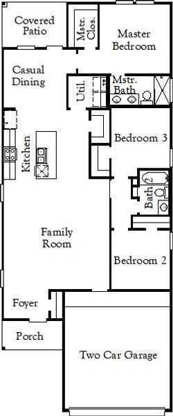 2D floor plan layout for the Frio by Coventry Homes in Westridge Cove 40', Conroe, TX (Image 3). 2D floor plan layout for the Frio by Coventry Homes in Westridge Cove 40', Conroe, TX (Image 3).