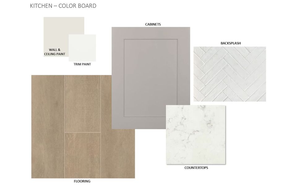 Sample of building materials used in homes in Urban Courtyard Homes at Easton Park, Austin (Image 3).