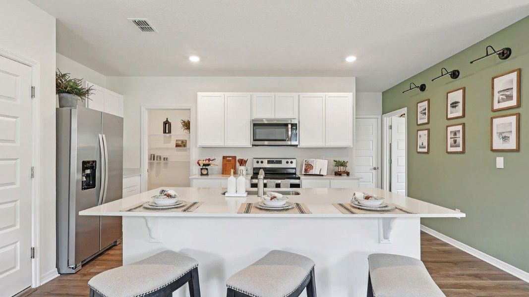 Furnished interior view inside a new home in Crosswinds, Haines City (Image 13).