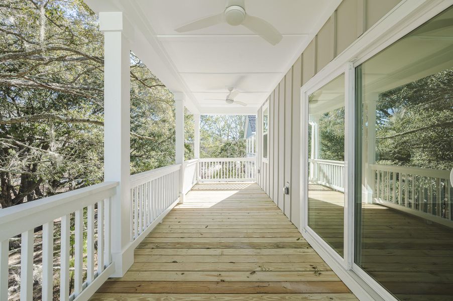 Exterior details and patio area of a home in Mount Pleasant Homes, Mount Pleasant (Image 3).