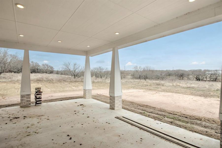 Exterior details and patio area of a home in , Sunset (Image 19).