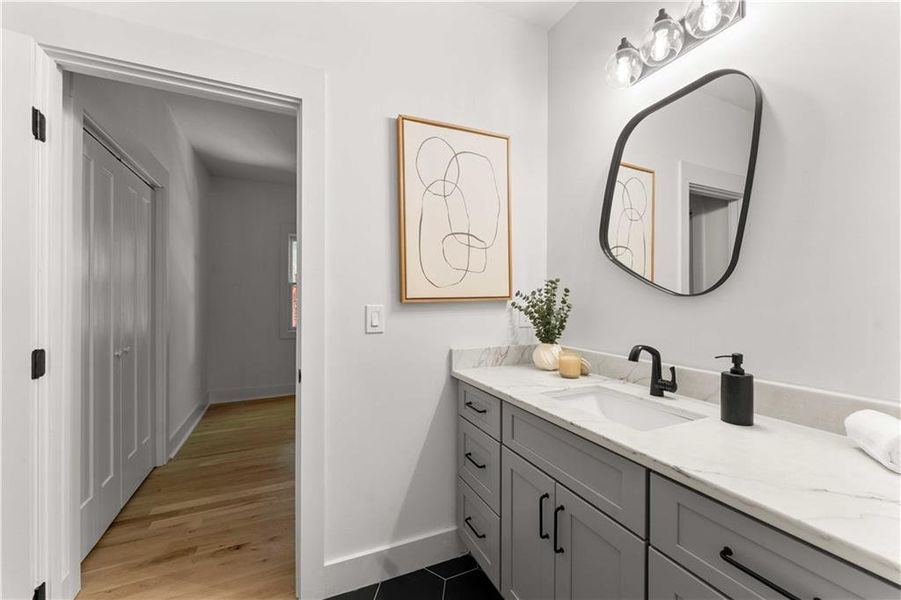 Furnished interior view inside a new home in , Atlanta (Image 26).