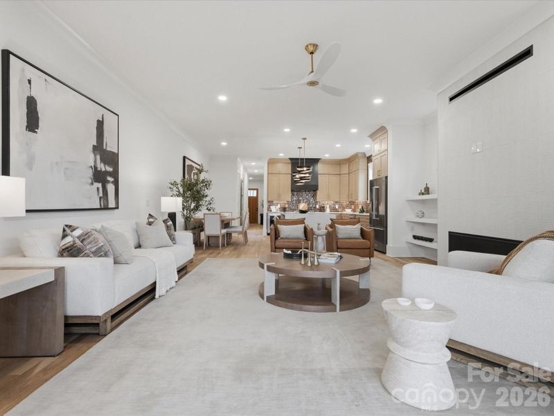 Furnished interior view inside a new home in , Charlotte (Image 42).