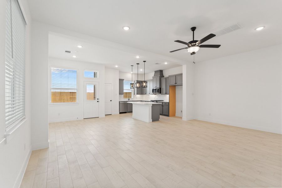 Spacious, unfurnished interior of a new home in Bridgeland, Cypress (Image 46).