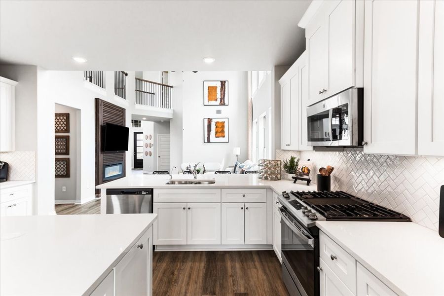 Furnished interior view inside a new home in Solterra Texas, Mesquite (Image 17).