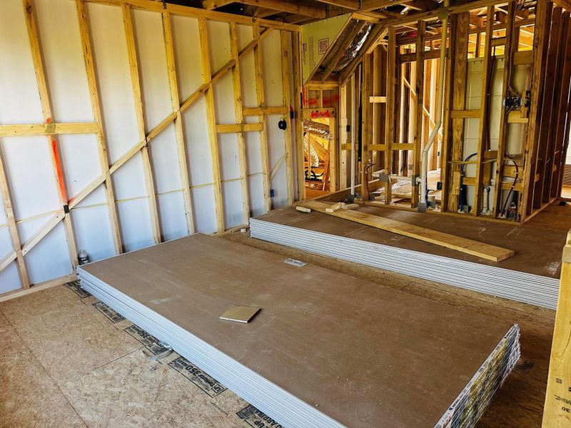 In-progress construction of a new home in Patterson Ranch, Georgetown, TX (Image 10).