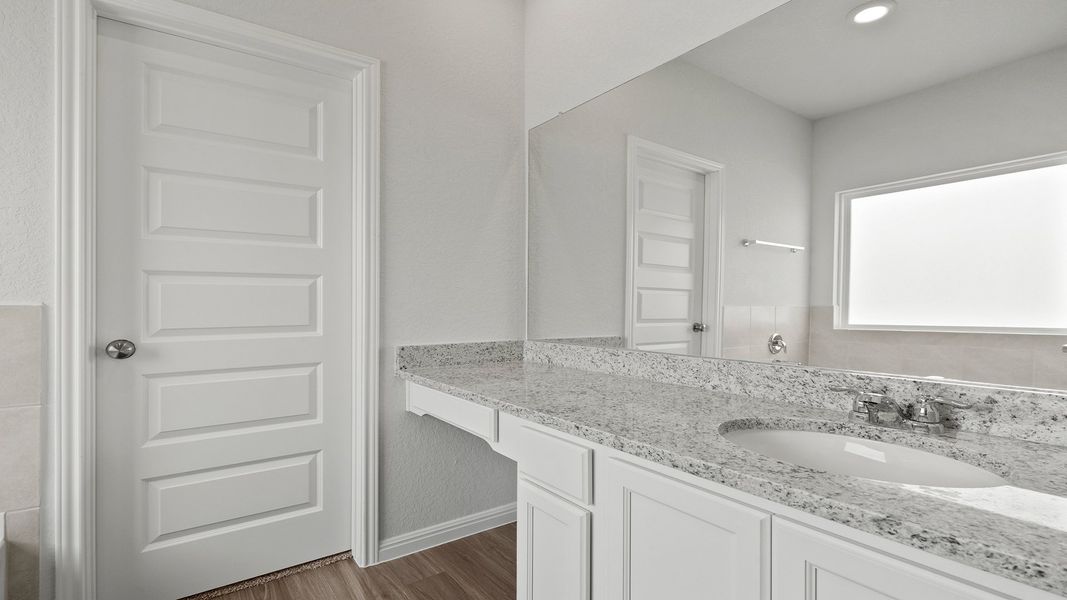 Furnished interior view inside a new home in Hunters Ranch, San Antonio (Image 10). Furnished interior view inside a new home in Hunters Ranch, San Antonio (Image 10).