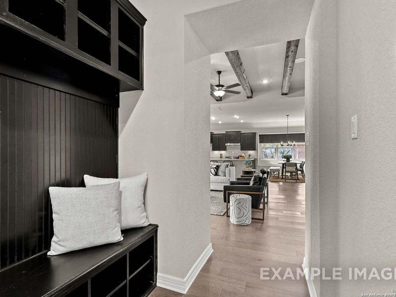 Furnished interior view inside a new home in Potranco Oaks, Castroville (Image 45).