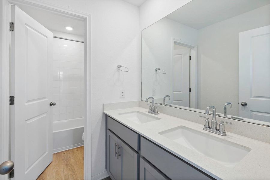 Furnished interior view inside a new home in Brooks Ranch, Kyle (Image 17).