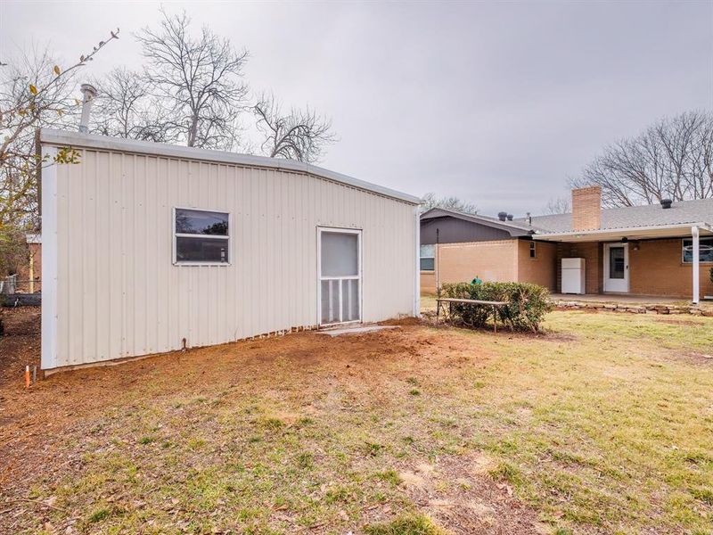 Exterior details and patio area of a home in , Brownwood (Image 3). Exterior details and patio area of a home in , Brownwood (Image 3).