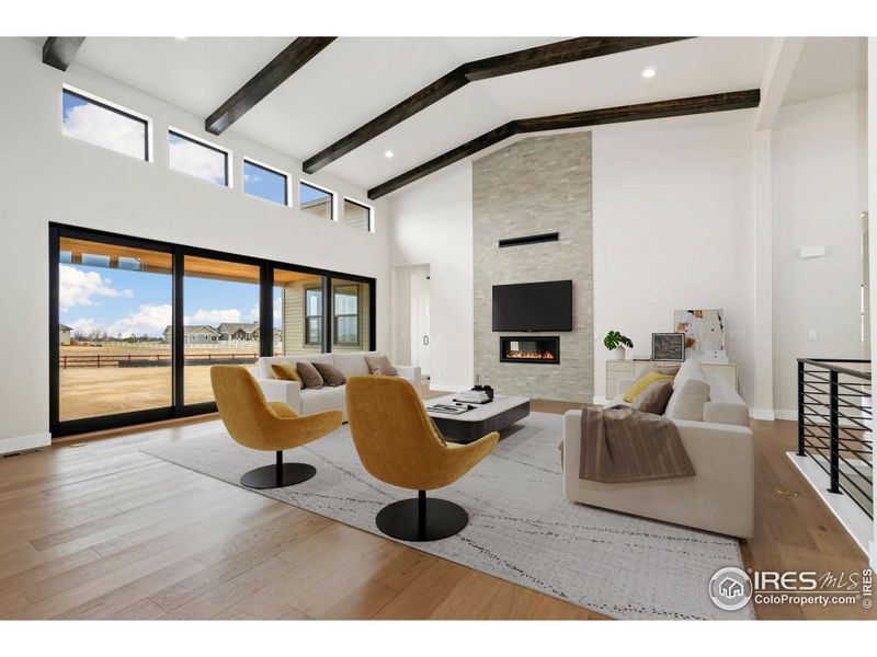 Furnished interior view inside a new home in Acadia at RainDance, Windsor (Image 5).