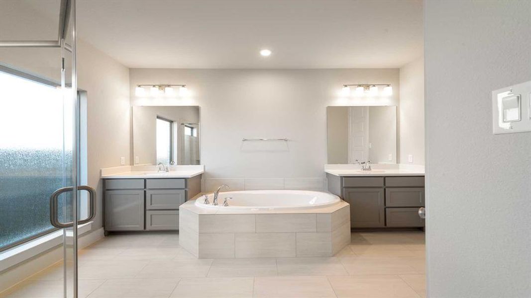 Furnished interior view inside a new home in Devonshire - Reserve 50', Forney (Image 9). Furnished interior view inside a new home in Devonshire - Reserve 50', Forney (Image 9).